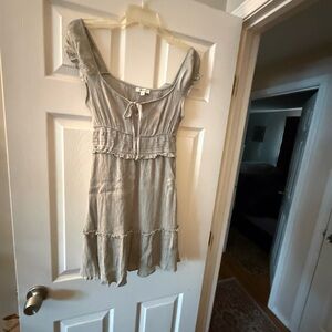 Mine Light Gray Textured Dress